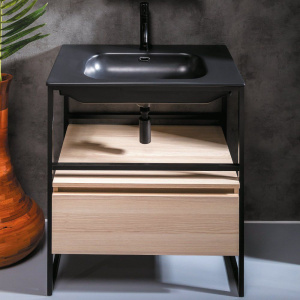 Тумба с раковиной Armadi Art Loft 80 light wood, напольная