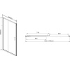 Душевая дверь в нишу Vincea Garda VDS-1G145CL 145 см, профиль хром, стекло прозрачное
