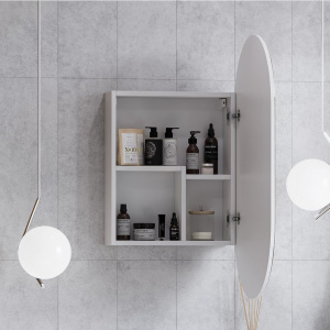 Зеркало-шкаф AQUATON Оливия 50 белый глянец