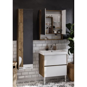 Зеркало-шкаф AQUATON Сканди 70 дуб рустикальный