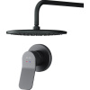 Душевой комплект AM.PM X-Joy FB85A2R002 С ВНУТРЕННЕЙ ЧАСТЬЮ, для душа, чёрный