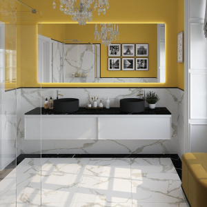 Раковина Aqueduto Espiral ESP0140 40 см, черная матовая