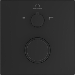 Термостатический смеситель Ideal Standard Ceratherm C100 A7522XG для ванны с душем, черный