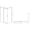 Душевой уголок Vincea Dice VSR-4D8013CL 130х80 см, профиль хром