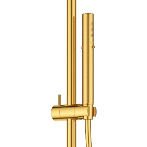 Купить Душевая стойка Cezares Eco CD-T-BORO брашированное золото в Москве с доставкой Душевая стойка Cezares Eco CD-T-BORO брашированное золото