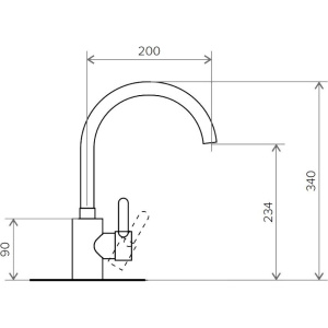 Смеситель для кухни Polygran Элара 660724 белый хлопок