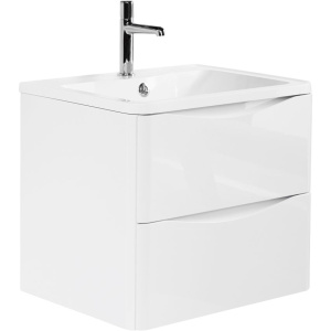 Купить Тумба с раковиной BelBagno Acqua 70 подвесная, bianco lucido в Москве с доставкой Тумба с раковиной BelBagno Acqua 70 подвесная, bianco lucido