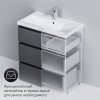 Мебель для ванной AM.PM Gem S 75 графит матовый, напольная, с 3 ящиками