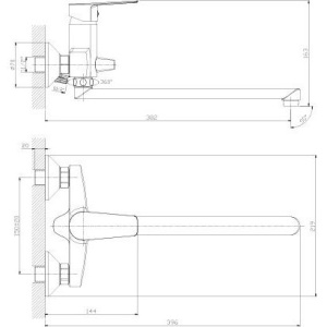 Универсальный смеситель Rossinka S S35-33