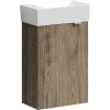 Тумба с раковиной Sancos Mini 35 L подвесная, дуб чарльстон