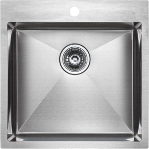 Комплект Мойка кухонная Paulmark Kroner PM215151-BS брашированная нержавеющая сталь + Смеситель Dosse Do214418-SS