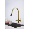 Смеситель для кухни Paulmark Lange 214212-G, золото
