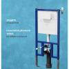 Комплект Унитаз подвесной DIWO Сочи 7508N003-0079 безободковый + Крышка Yakut 0344 с микролифтом + Инсталляция + Кнопка 7320 белая