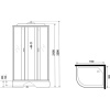 Душевая кабина Niagara Classic NG-33194-14R 110x90 см