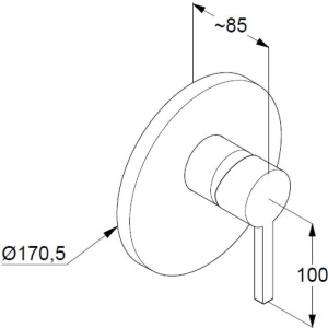 Купить Смеситель для душа Kludi Nova Fonte 206550515 хром в Москве с доставкой Смеситель для душа Kludi Nova Fonte 206550515 хром