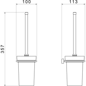 Ершик Timo Torne 43061/03 черный матовый