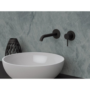 Смеситель для раковины Remer X Style X15PL С ВНУТРЕННЕЙ ЧАСТЬЮ, чёрный матовый