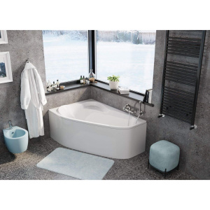 Купить Акриловая ванна Vagnerplast Selena L 160x105 см, угловая, с каркасом, асимметричная в Москве с доставкой Акриловая ванна Vagnerplast Selena L 160x105 см, угловая, с каркасом, асимметричная