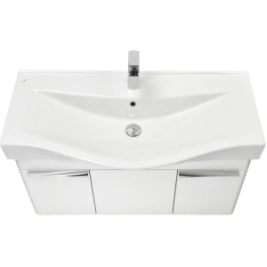 Купить Тумба с раковиной Aquaton Беверли 100 1A2367K0BV010 белый глянец в Москве с доставкой Тумба с раковиной Aquaton Беверли 100 1A2367K0BV010 белый глянец