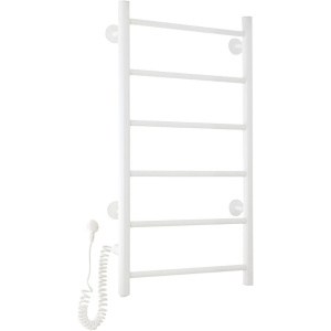 Купить Полотенцесушитель электрический Domoterm Аврора DMT 109-6 40х80, белый, L в Москве с доставкой Полотенцесушитель электрический Domoterm Аврора DMT 109-6 40х80, белый, L