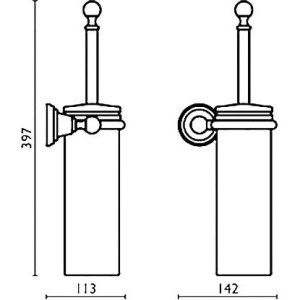Купить Ершик Bagno & Associati Canova CA22192 в Москве с доставкой Ершик Bagno & Associati Canova CA22192