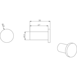 Крючок Акватек Вега AQ4001CR хром