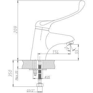 Смеситель для раковины Haiba HB54