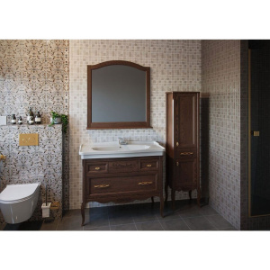 Купить Тумба с раковиной ASB-Woodline Модерн 105 антикварный орех в Москве с доставкой Тумба с раковиной ASB-Woodline Модерн 105 антикварный орех