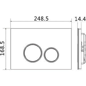 Купить Кнопка смыва CHARUS Bagliore FP.330.WHITE.10 белый атлас в Москве с доставкой Кнопка смыва CHARUS Bagliore FP.330.WHITE.10 белый атлас