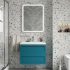 Мебель для ванной Art&Max Platino 75, подвесная, бирюзовая матовая