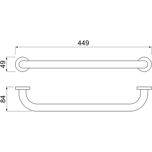 Купить Поручень Aquatek AQ4995BG шлифованное золото в Москве с доставкой Поручень Aquatek AQ4995BG шлифованное золото