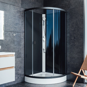 Душевая кабина AM.PM X-Joy W88C-301-090GG без крыши, графит