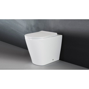 Купить Унитаз приставной Ceramicanova Highlight Rimless CN1812 с микролифтом, безободковый в Москве с доставкой Унитаз приставной Ceramicanova Highlight Rimless CN1812 с микролифтом, безободковый