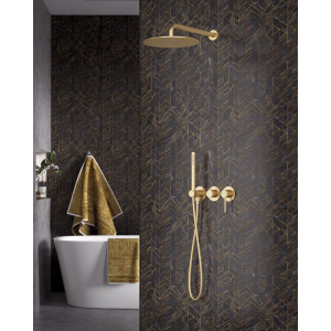 Душевой комплект Timo Saona SX-2349/17SM С ВНУТРЕННЕЙ ЧАСТЬЮ, золото матовое