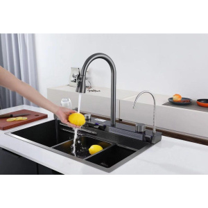 Комплект Savol S-SC001Q с водопадом, графит