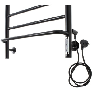 Полотенцесушитель электрический Domoterm Орфей DMT П8 50x80, черный, R