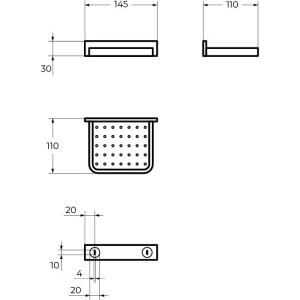 Мыльница Cezares Maxima CZR-F-8919