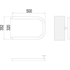 Купить Полотенцесушитель водяной Terminus П-образный БШ 320x500 в Москве с доставкой Полотенцесушитель водяной Terminus П-образный БШ 320x500