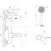 Смеситель для ванны с душем Славен Город Д СЛ-ОД-Д30