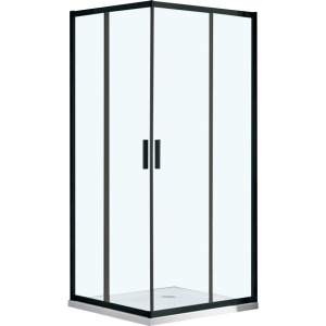 Душевой уголок Vincea Garda VSS-1G900CLB 90x90, профиль чёрный, стекло прозрачное