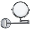 Косметическое зеркало Fixsen Hotel FX-31021 без подсветки, двухстороннее, телескопическое, поворотное, хром