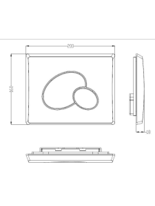 Кнопка белая нажимная для инсталляции Круглая WeltWasser MARBERG 410 RD GL-WT (10000010232)