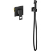 Гигиенический душ Timo Briana 7189/03SM со смесителем, С ВНУТРЕННЕЙ ЧАСТЬЮ, черный