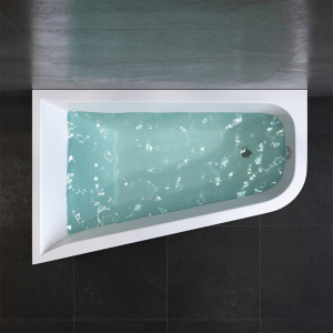 Купить Акриловая ванна AM.PM Spirit V2.0 160x100 см, угловая, с каркасом, со шторкой, асимметричная в Москве с доставкой Акриловая ванна AM.PM Spirit V2.0 160x100 см, угловая, с каркасом, со шторкой, асимметричная