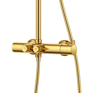 Купить Душевая стойка Cezares Eco CD-T-BORO брашированное золото в Москве с доставкой Душевая стойка Cezares Eco CD-T-BORO брашированное золото