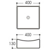 Раковина накладная Aquatek 40 AQ5516-00 белая