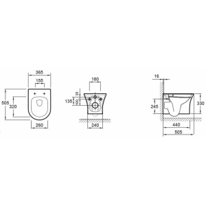 Купить Унитаз подвесной Jacob Delafon Aleo EDAH132-0 безободковый в Москве с доставкой Унитаз подвесной Jacob Delafon Aleo EDAH132-0 безободковый