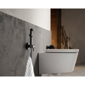 Гигиенический душ Lemark Solo LM7166BL со смесителем, С ВНУТРЕННЕЙ ЧАСТЬЮ