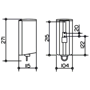 Дозатор для жидкого мыла Keuco 14954010100 хром