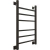 Полотенцесушитель водяной EWRIKA Деметра LP 80х50, черный матовый